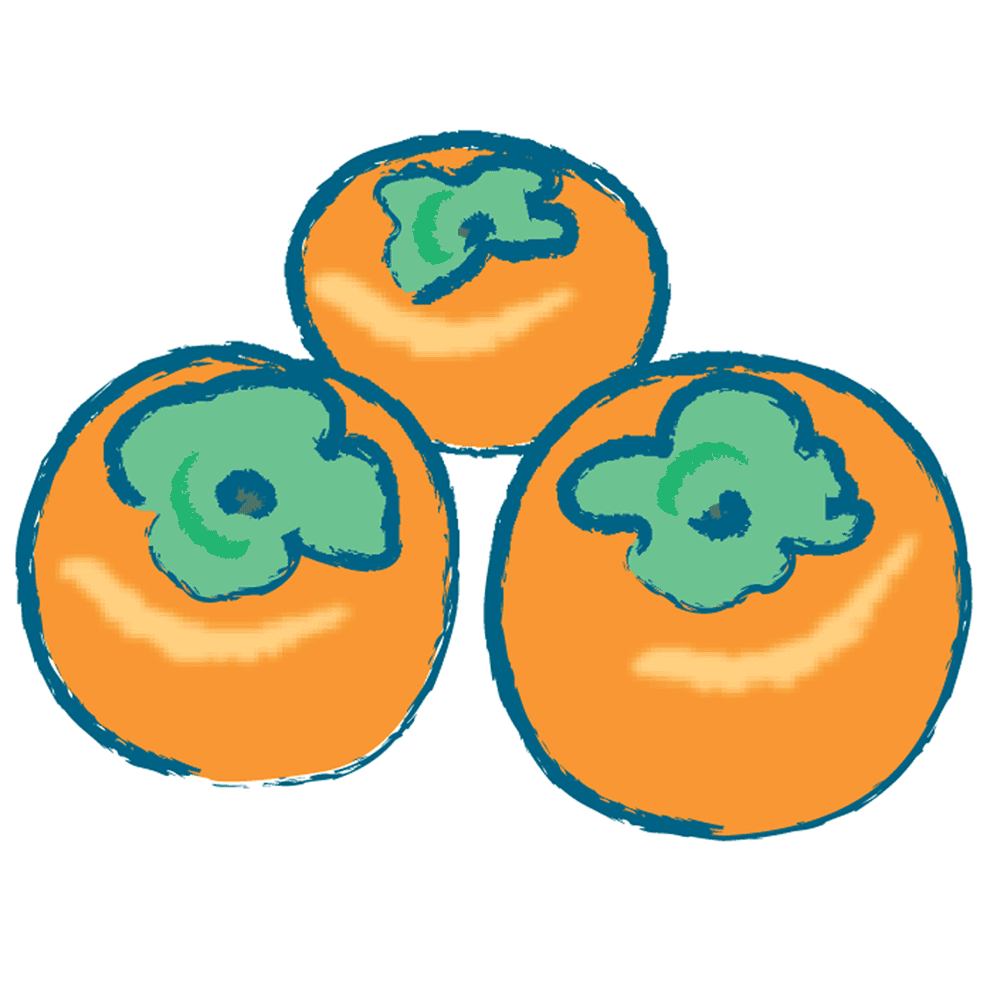 フルーツ 柿 Gif 無料素材 ダウンロード ペーパーミュージアム